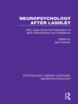 cover image of Neuropsychology After Lashley